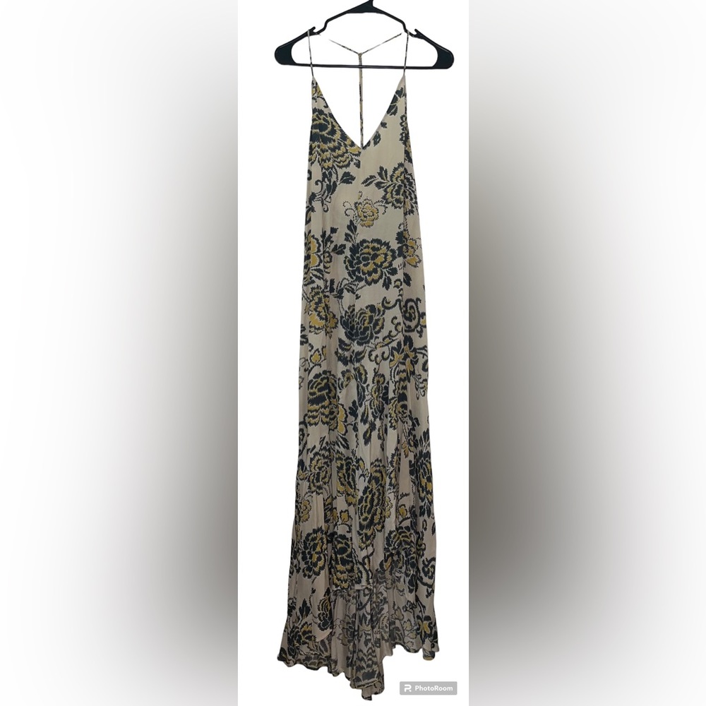 ✨NWT✨H&M open back maxi dress size 8 *asymmetrical hem*
